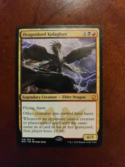MTG Dragonlord Kolaghan Dragons of Tarkir #218/264 Near Mint NM A - Image 1