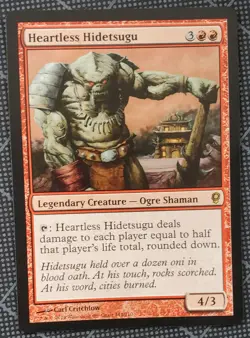 Heartless Hidetsugu RARE Conspiracy MTG Near Mint Unplayed - Image 1