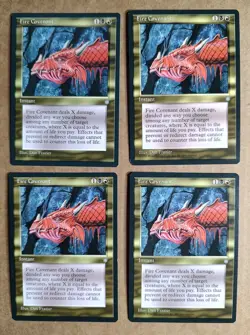 MTG Ice Age - Set of (4) Fire Covenant - EX+ -Magic the Gathering- Free Shipping - Image 1