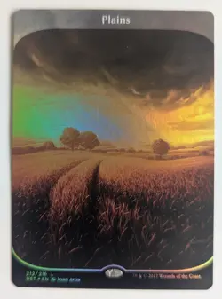 Plains (Foil, Unstable) - Magic the Gathering, Full Art - Image 1