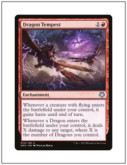 1x Dragon Tempest - Enchantment, Magic the Gathering MTG NM - Image 1