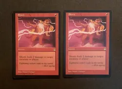 (2) Magic: The Gathering Shock Stronghold 1998 VINTAGE MTG NM - Image 1