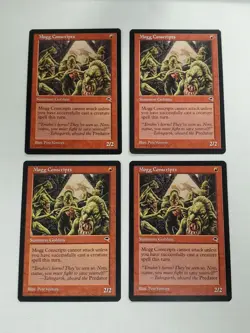 MTG Playset 4x Mogg Conscripts (Tempest/Red/C) - BGM - Image 1