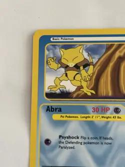 Pokemon funskool card Vintage Abra 2004 Nintendo Creatures India - Image 2