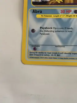 Pokemon funskool card Vintage Abra 2004 Nintendo Creatures India - Image 5
