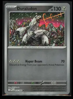 Duraludon 074/094 Pokemon Phantasmal Flames Common Near Mint REVERSE HOLO NM - Image 1