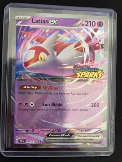 Pokemon TCG Latias ex 76/191 Double Rare Stamped Promo Surging Sparks - Image 1