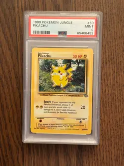 1999 Pokemon Jungle Pikachu 60/64 PSA 9 #65408453 - Image 1
