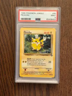 1999 Pokemon Jungle Pikachu 60/64 PSA 9 #65408453 - Image 3
