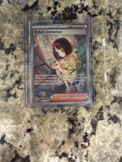 Pokemon TCG Scarlet & Violet Trainer Supporter Erika's Invitation 203/165 - Image 1