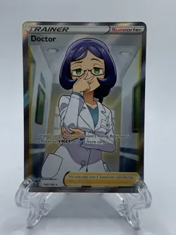 Doctor 190/198 - Sword & Shield - Chilling Reign - Ultra Rare Full Art - Pokemon - Image 1