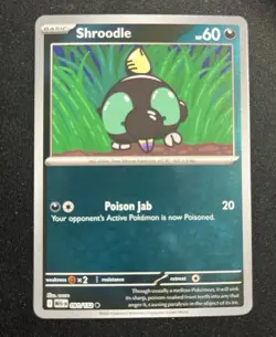 Shroodle 91/132 Mega Evolutions Reverse Holo Pokemon TCG - Image 1