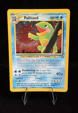 Politoed Holo Rare 8/75 | Neo Discovery (2001) | Vintage WotC Pokemon TCG | LP - Image 1