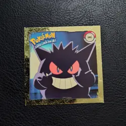 Gengar Artbox 1999 Pokemon Stickers Series 1 Prism Gold Nintendo G02 - Image 1