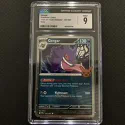 2024 POKEMON TRICK OR TRADE BOOster GENGAR 057/091 COSMOS HOLO CGC 9 - Image 1