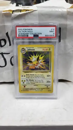 2002 JOLTEON HOLO RARE LEGENDARY COLLECTION POKEMON TCG PSA 9 MINT #14/110 - Image 2