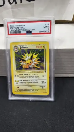 2002 JOLTEON HOLO RARE LEGENDARY COLLECTION POKEMON TCG PSA 9 MINT #14/110 - Image 3