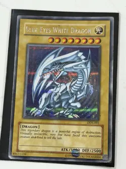 Yugioh Blue-Eyes White Dragon DDS-001 Secret Rare - Dark Duel Stories Promo - Image 2
