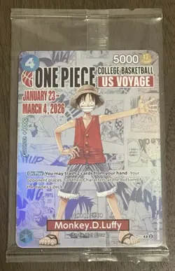 Monkey.D.Luffy (055) (College Basketball US Voyage) P-055 One Piece Promotion... - Image 2