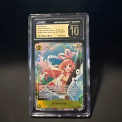 2025 One Piece OP12 #102 Shirahoshi Alternate Art CGC PRISTINE 10 - Image 1