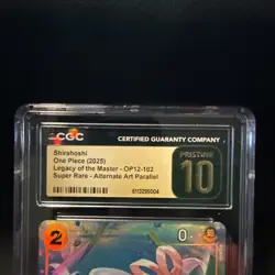 2025 One Piece OP12 #102 Shirahoshi Alternate Art CGC PRISTINE 10 - Image 2