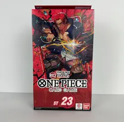 One Piece TCG Red Starter Deck 23 Shanks ST-23 OP-11 Booster Included New Sealed - Image 1