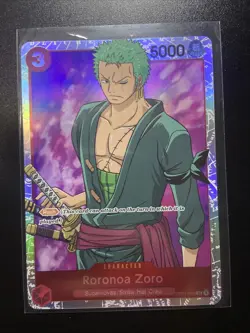 One Piece TCG Roronoa Zoro SR OP01-025 - Image 1