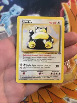 Snorlax 27/64 Jungle Set Non-Holo Rare Pokemon TCG Card Vintage - Image 2
