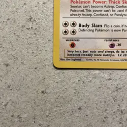 Snorlax 27/64 Pokemon Card TCG Jungle Set Non Holo Rare - Image 5