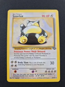 🔥 Snorlax 27/64 🔥 Original Non Holo Rare Jungle Set Pokemon Card WOTC TCG 1999 - Image 1
