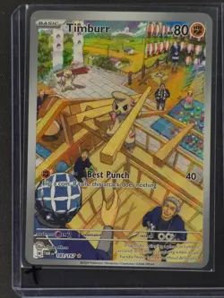 Timburr #183/167 Pokemon SV06: Twilight Masquerade 2024 NM 🔥 - Image 3