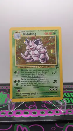 Pokemon TCG Nidoking Base Set 11/102 Holo Rare Unlimited Card 1999 WOTC LP/MP - Image 1