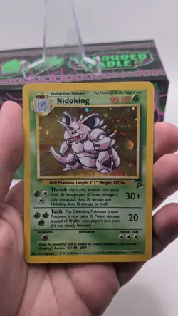 Pokemon TCG Nidoking Base Set 11/102 Holo Rare Unlimited Card 1999 WOTC LP/MP - Image 3