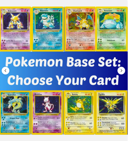 COMPLETE YOUR SET! Pokemon Base Set - Choose Your Card 1999 Vintage WoTC - NM/LP - Image 1