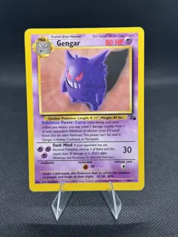 Gengar Fossil 20/62 Pokemon TCG Non Holo Rare WOTC Vintage 1999 LP - Image 1