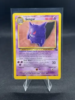 Gengar Fossil 20/62 Pokemon TCG Non Holo Rare WOTC Vintage 1999 LP - Image 3