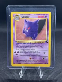Gengar Fossil 20/62 Pokemon TCG Non Holo Rare WOTC Vintage 1999 LP - Image 4