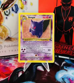 Gengar - 20/62 Fossil Regular Non-Holo Rare (MP) Pokemon TCG - Image 1