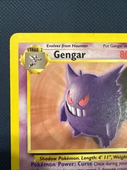Pokemon TCG Gengar #20/62 Fossil Non-Holo Unlimited WOTC VTG 1999 - Image 5