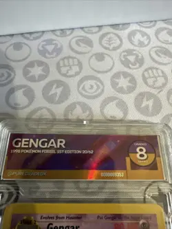 PGX 8 NM/MT Pokemon TCG Gengar 1999 Fossil 1st Edition Non Holo Rare 20/62 - Image 3