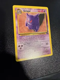 Gengar Non-Holo 20/62 Pokemon TCG Fossil Wizards of The Coast WOTC LP - Image 2