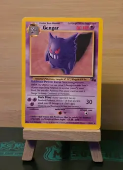 Gengar 20/62 Original Non Holo Rare Fossil Set Pokemon Card WOTC TCG 1999 - Image 1