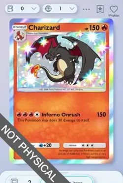 Pokemon TCG POCKET - Charizard Shiny 1⭐, Crimson Blaze, English - Image 1