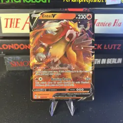 Pokemon TCG Entei V 022/172 Brilliant Stars Holo Ultra Rare NM/M - Image 1