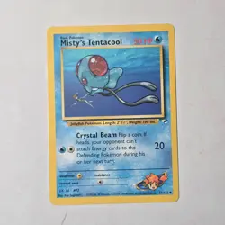 Pokemon Misty’s Tentacool Gym Heroes 57/132 WOTC Uncommon Unlimited TCG Card - Image 1