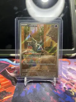 Pokemon TCG Mimikyu 075 S&V: Paldean Fates ETB Black Star Promo NM Condition - Image 1