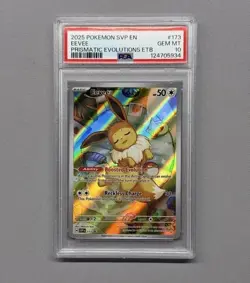 PSA 10 GEM MINT Eevee 173/SVP Black Star PROMO Prismatic Evolutions ETB Pokemon - Image 1