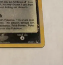 Pokemon TCG Umbreon Gold Star 17/17 Celebrations Holo Card Classic Collection - Image 3