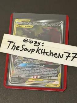 Greninja & Zoroark GX 201 214 Alternate Art Unbroken Bonds Holo Pokemon Card M - Image 3