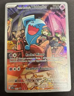 Team Rocket's Wobbuffet 203 Sv: Scarlet & Violet Promo Cards Holo NM - Image 1